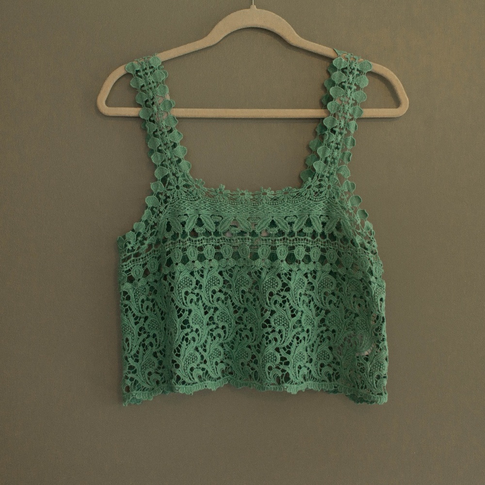 Staring at Stars Crochet Crop Top